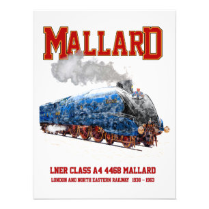 Klasse A4 Mallard - Weltweit schnellste Dampflokom Fotodruck