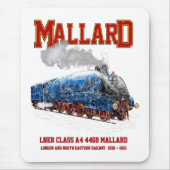 Klasse A4 Mallard - Weltweit schnellste Dampflokom Mousepad (Vorne)