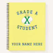 Klasse A Student - Nicht Eier - Gelbes Notebook Notizblock (Vorderseite)