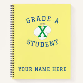 Klasse A Student - Nicht Eier - Gelbes Notebook Notizblock