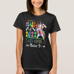 Klasse Abschluss 2022 Dabbing Unicorn T-Shirt