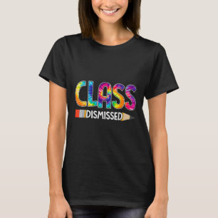 Klasse am letzten Tag der Gefärbte Krawatte der Sc T-Shirt