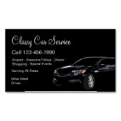 Klasse-Auto-Service oder Uber-Fahrer Magnetische Visitenkarte (Vorderseite)