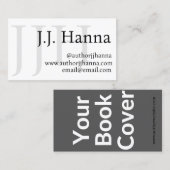 Klasse Autor Visitenkarte mit Buchabdeckung (Vorne/Hinten)