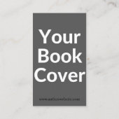 Klasse Autor Visitenkarte mit Buchabdeckung (Rückseite)