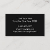 Klasse & Basic Beautician Business Card Visitenkarte (Rückseite)