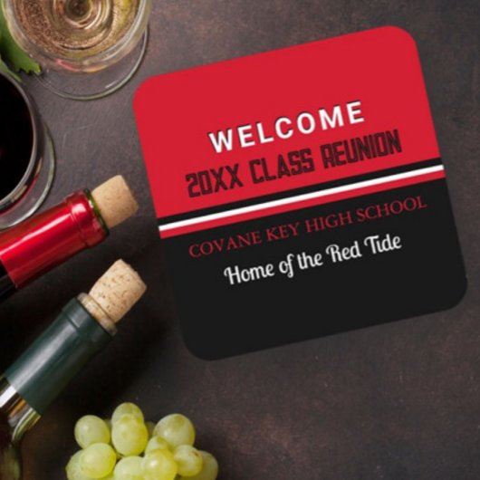 Klasse! Benutzerdefinierte KlassenWiedersehen Rechteckiger Pappuntersetzer