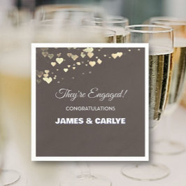 Klasse, benutzerdefinierte Verlobung-Glückwunsch Serviette