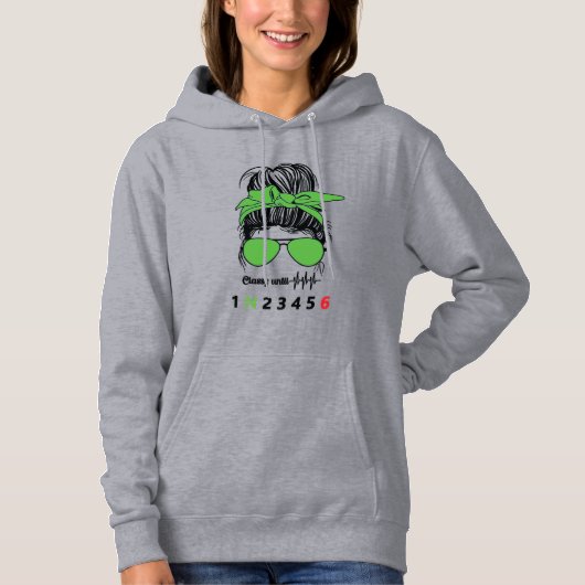 Klasse bis... Funny Motorrad Hoodie (Vorderseite)