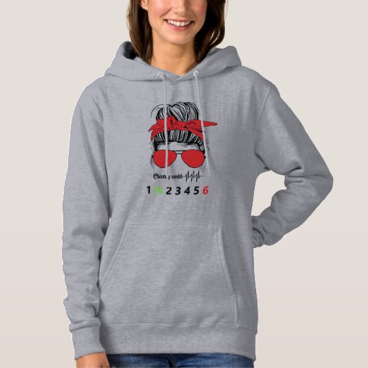 Klasse bis... Funny Motorrad Hoodie (Vorderseite)