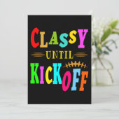 Klasse bis zum Kickoff Einladung (Stehend Vorderseite)