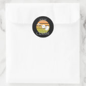 Klasse bleibe runder aufkleber (Tasche)