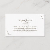 Klasse Boutique Stil Pet Salon Goldendoodle Dog Visitenkarte (Rückseite)