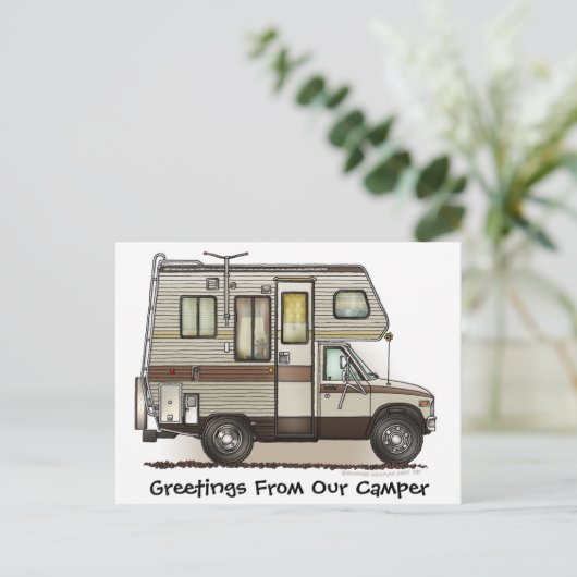 Klasse C Camper RV Postkarten (Stehend Vorderseite)