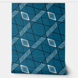 Klasse Chic Deko Geometric Modernes Dunkles Türkis Tapete