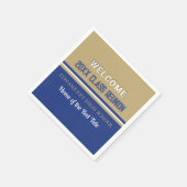 Klasse! Custom Class Wiedersehen Paper Napkin Serviette (Ecke)