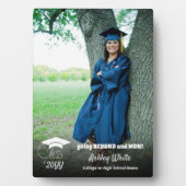 Klasse - Custom Grad Foto-White Script Fotoplatte (Vorderseite)
