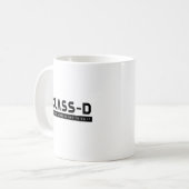 Klasse D jemand macht Funny SCP Gefangener Sicher Kaffeetasse (Vorderseite Links)