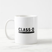 Klasse D jemand macht Funny SCP Gefangener Sicher Kaffeetasse (Links)