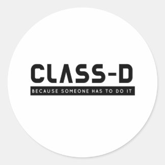 Klasse D Jemand macht lustigen SCP-Gefangenen sich Runder Aufkleber