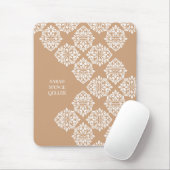Klasse Damask Regency Geometric Beige Mousepad (Mit Mouse)
