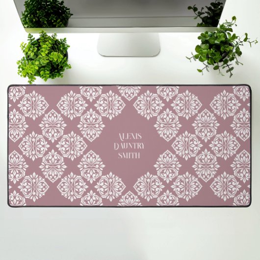 Klasse Damask Regency Geometric Pale Schreibtischunterlage