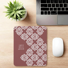 Klasse Damask Regency Geometric Pastel Red Mousepad