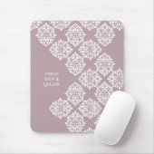 Klasse Damask Regency Geometric Pastellrosa Mousepad (Mit Mouse)