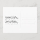 Klasse "Danke für Ihr Mitgefühl" Postkarte (Rückseite)