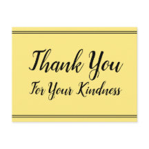 Klasse "Danke für Ihre Freundlichkeit" Postkarte