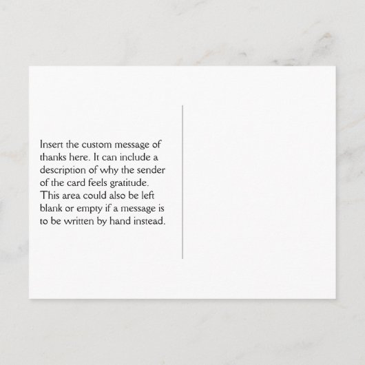 Klasse "DANKE!" Postkarte (Rückseite)