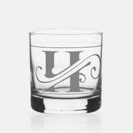 Klasse Dekorative Initial H Whiskyglas