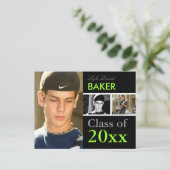 Klasse der 201x Abschluss/DIY-Schriftart+Farben Einladungspostkarte (Stehend Vorderseite)