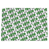 Klasse der 2020-Abschluss-Geschenktasche (grüne Ka Große Geschenktüte (Vorderseite)