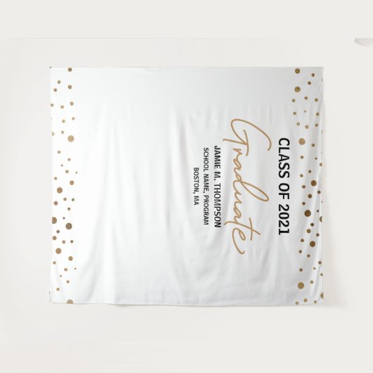 Klasse der 2021-Background-Abschlussfeier Wandteppich (Vorderseite (Horizontal))