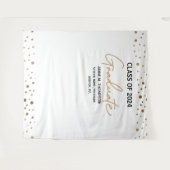 Klasse der 2024-Background-Abschlussfeier Wandteppich (Vorderseite (Horizontal))