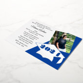 Klasse der 2024 Graduation Cap Foil Einladung (Gedreht)