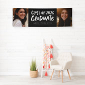 Klasse der 2025-Absolventen fett zwei Foto-Abschlu Banner (Insitu)