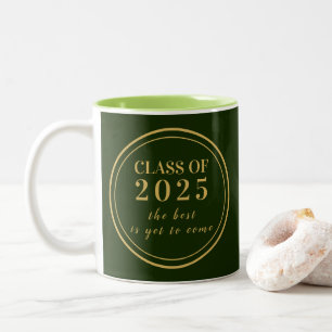 Klasse der 2025-Monogramm-Abschluss 2-T Zweifarbige Tasse
