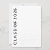 Klasse der 2025-Retro-Glam-Foto-Graduationspartei Einladung (Vorderseite)