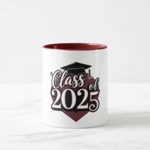 Klasse der 2025-Stufen-Kappe-Herz-Männer Tasse