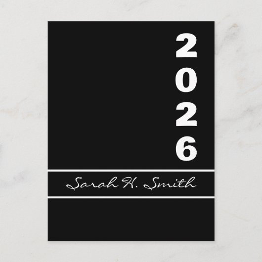 Klasse der 2026 Einstufungen Einladungspostkarte (Vorderseite)