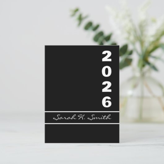 Klasse der 2026 Einstufungen Einladungspostkarte (Stehend Vorderseite)