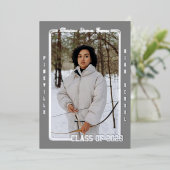 Klasse der 2026 Grad Sportkartenankündigung Folieneinladung (Stehend vorne)