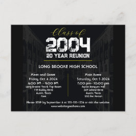 Klasse der 20-jährigen Wiedersehen-2-Veranstaltung Postkarte