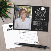 Klasse der 20XX Abschluss Danke Foto Karte