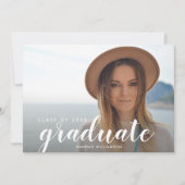 Klasse der 20XX Graduate Foto Graduation Party Einladung (Vorderseite)