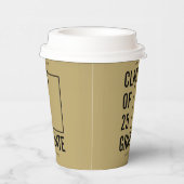 Klasse der 25 Gold-Foto-Graduationspartei Pappbecher (Rechts)