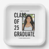 Klasse der 25 Graduierungspartei für Schwarzes und Pappteller (Vorderseite)