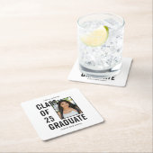 Klasse der 25 Graduierungspartei für Schwarzes und Rechteckiger Pappuntersetzer (Vor Ort)